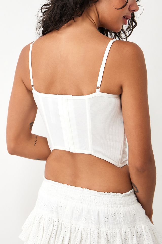 Urban Outfitters, Tops, Out From Under Modern Love Corset Small Ivory