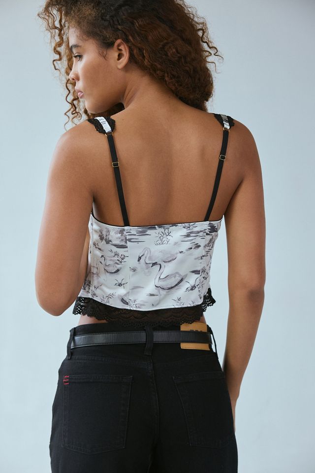 Out From Under Dolce Verano Satin Korsett Top #3