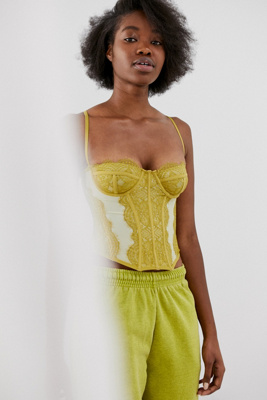 green lace corset top urban outfitters