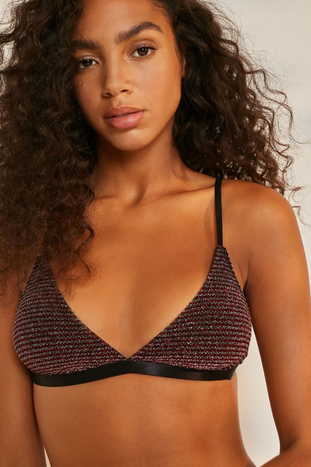 Sparkle Stripe Triangle Bra #1