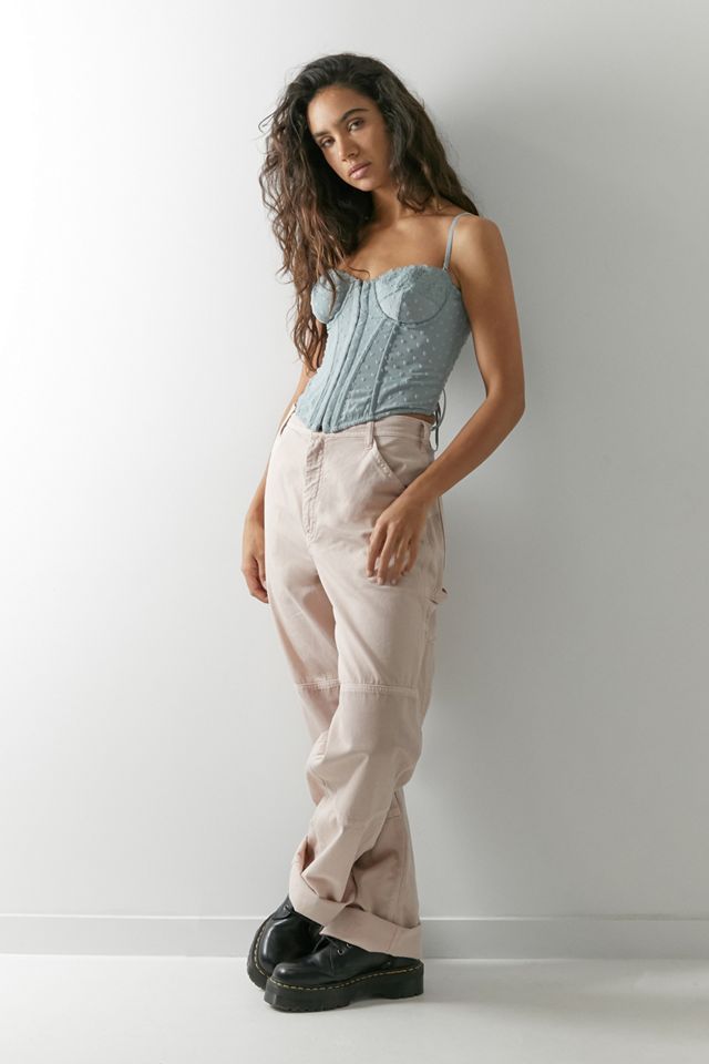 Fuera de debajo de Lucy Dot Mesh Corset Top #3