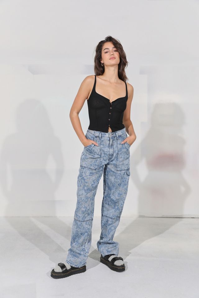 Out From Under Mesh Button-Through Corset Top #2