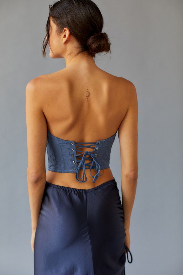Out From Under Luna Heart Jacquard Corset #1