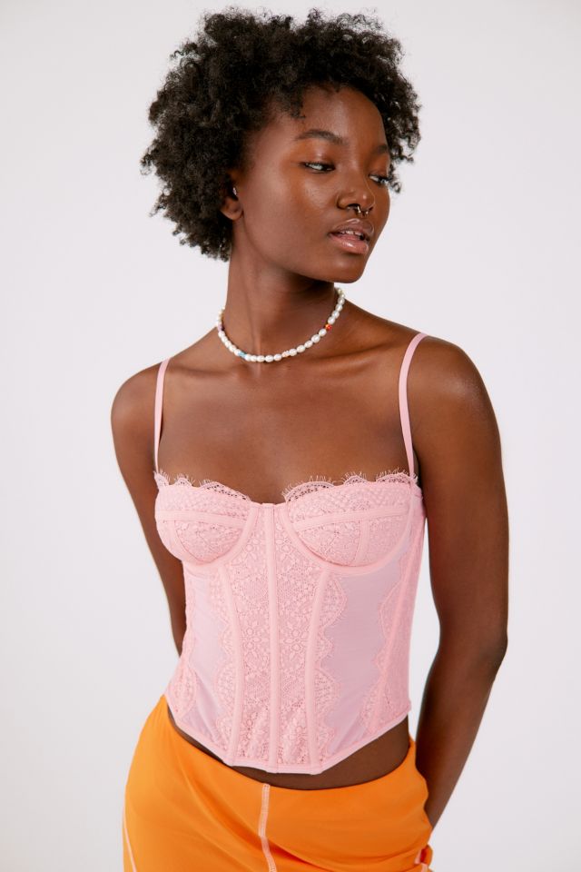 Urban Outfitters, Tops, Out From Under Modern Love Corset White