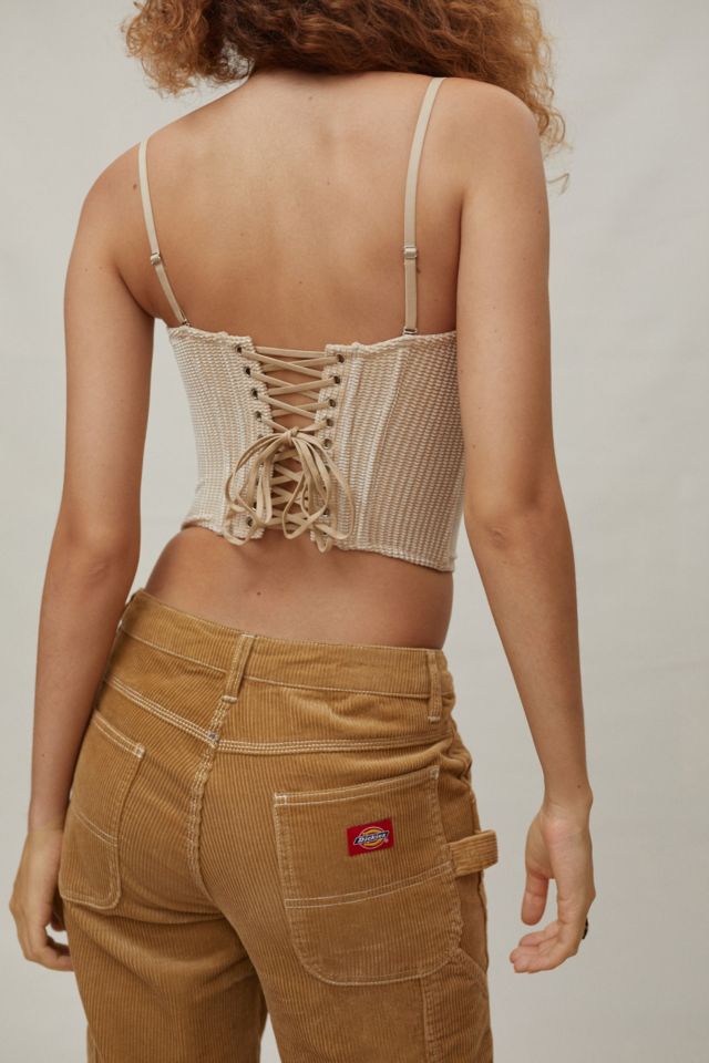 Out From Under Replay Velvet Waffle Corset #1