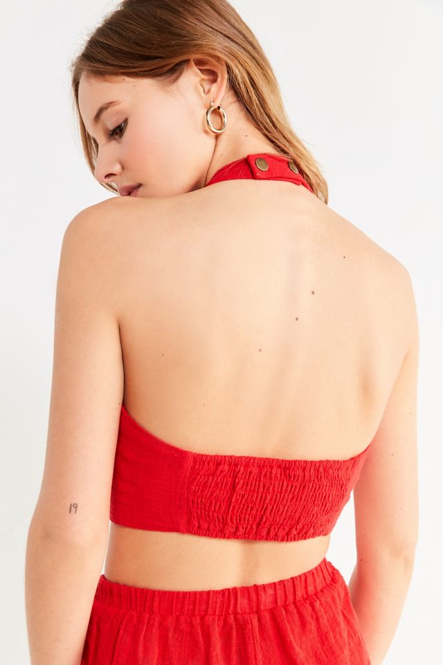 Out From Under Jenny Cotton Halter Bra Top #1