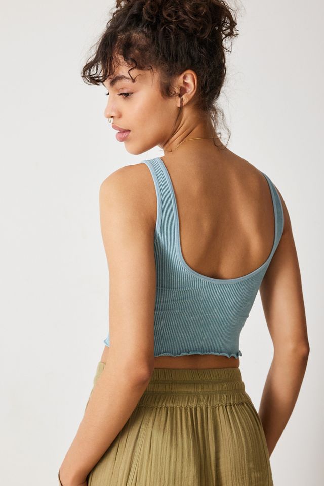 UO Gilet di lavaggio acido elasticizzato senza cuciture #1