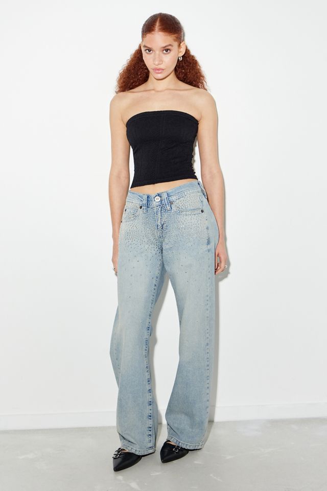 Out From Under Tapestry Texture Bandeau Crop Top  #1