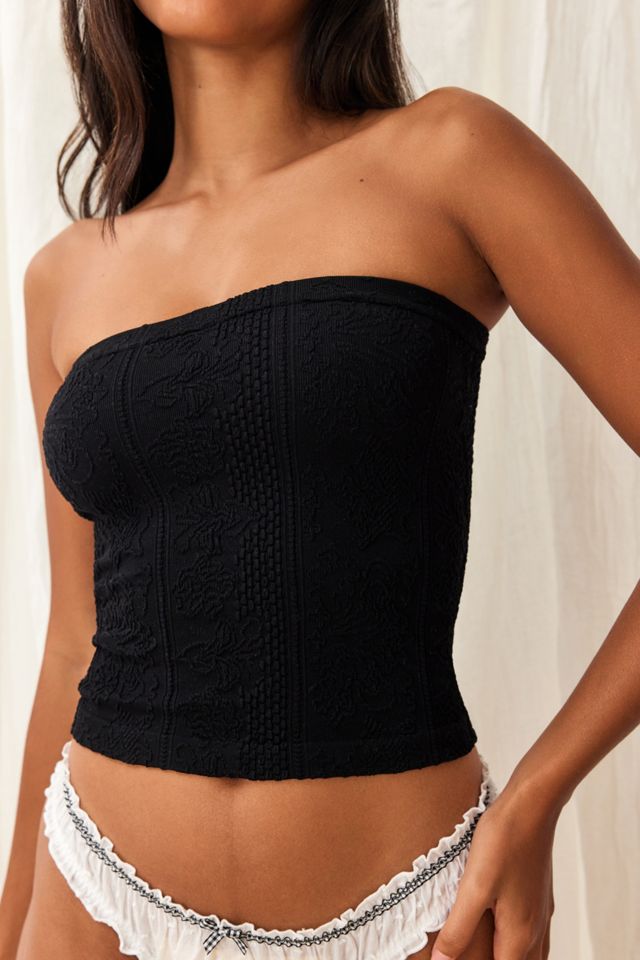 Out From Under Tapestry Texture Bandeau Crop Top  #4