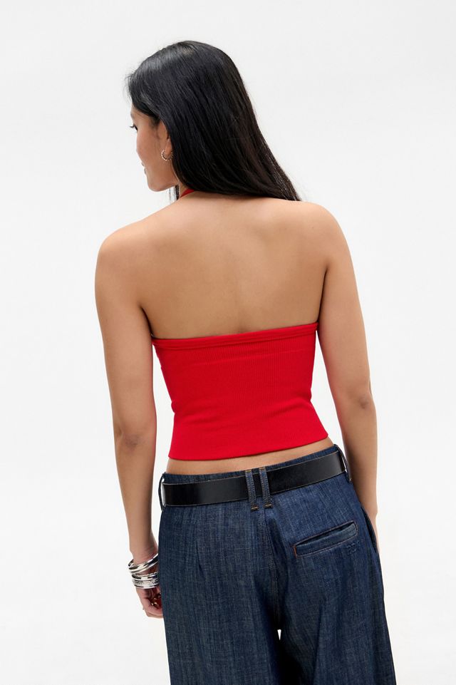 Out From Under Red Andi Halterneck Top #3