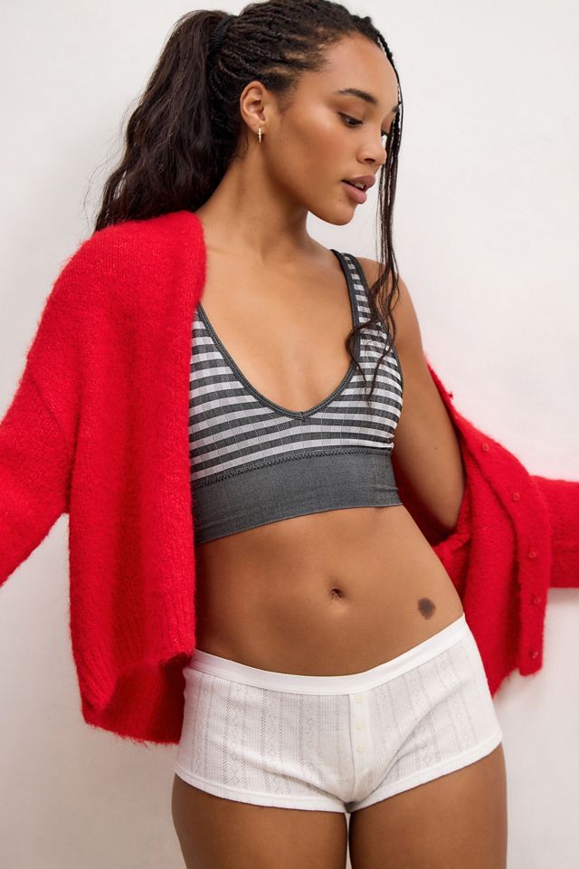 Out From Under Corinne Seamless V-Neck Bra Top #1