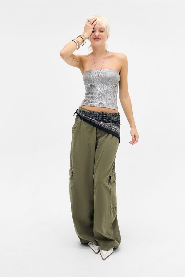Out From Under Foiled Tapestry Bandeau Top #1