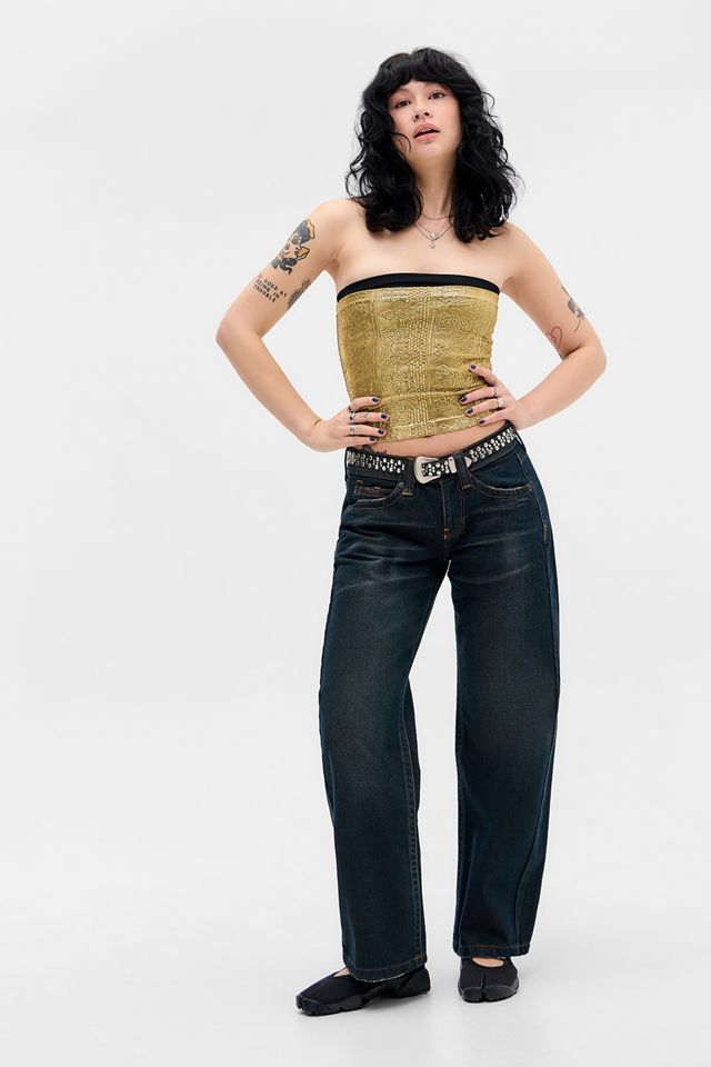 Top Bandeau con Tapiz Metalizado Out From Under #2