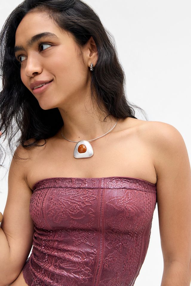 Out From Under Foiled Tapestry Bandeau Top #1