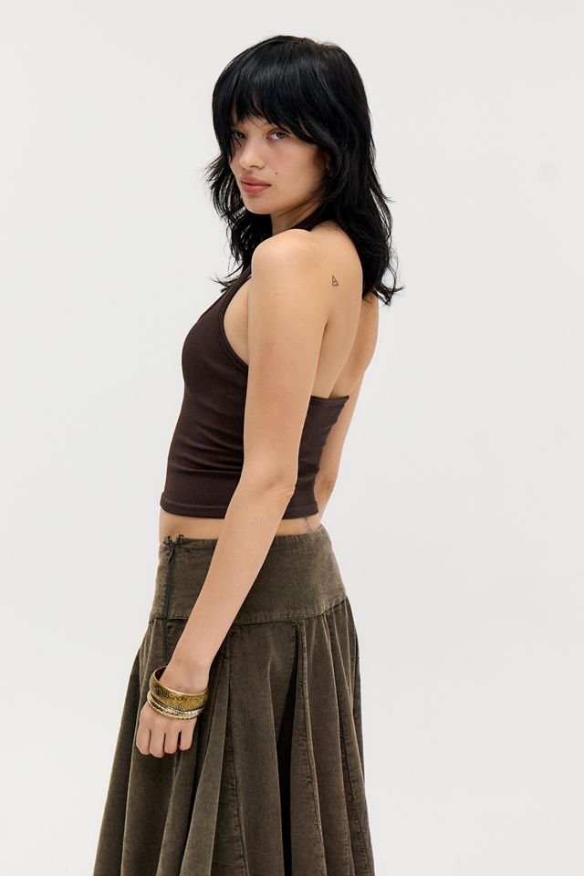Out From Under Wren Padded Rib Halter Top #3