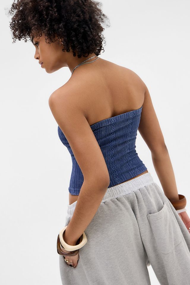 Out From Under Nahtloses Bandeau-Top mit Aztekenmuster #2