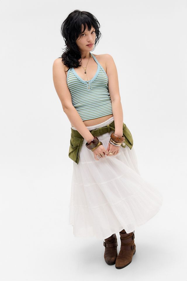 Out From Under Andi Stripe Halter Seamless Cami #3