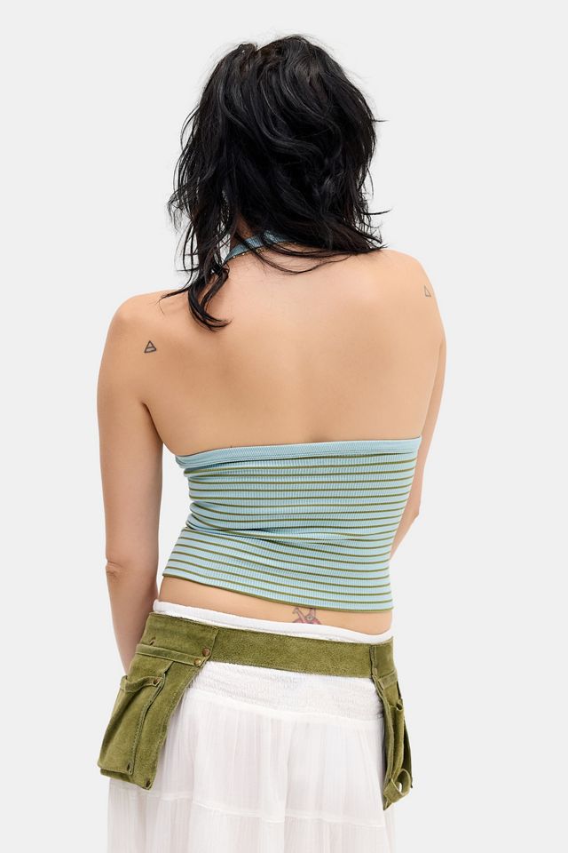 Out From Under Andi Stripe Halter Seamless Cami #6