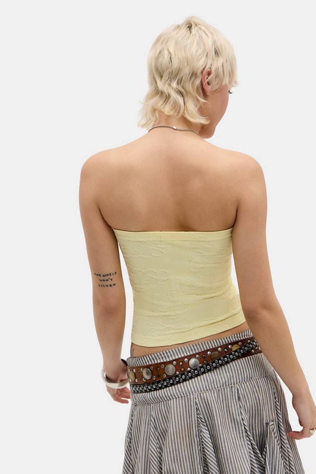 Out From Under Hibiskus-Wandteppich Nahtloses Bandeau-Top #3