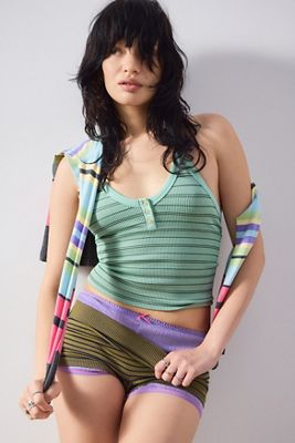 Out From Under Andi Nahtloses Streifen-Neckholder-Cami