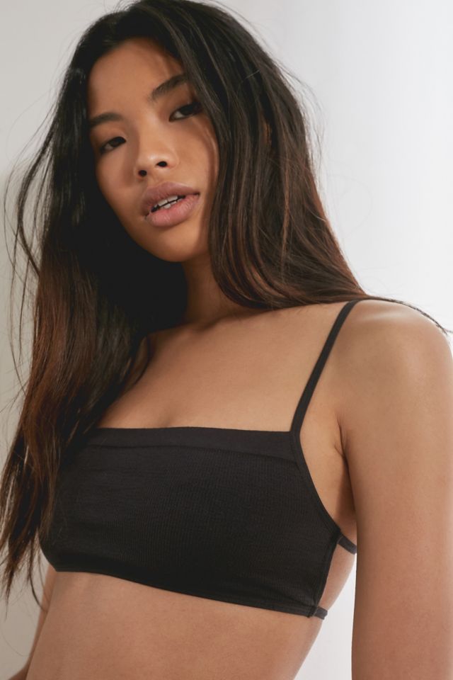 Black Cage Bra  Urban Outfitters UK