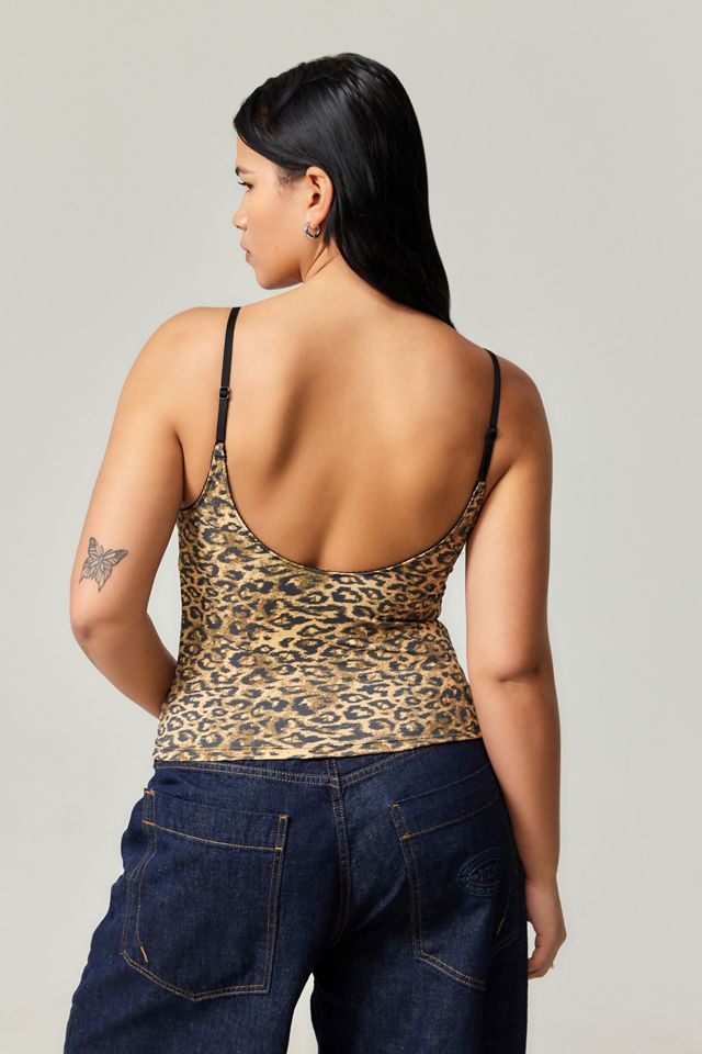 Out From Under Je T'aime Leopard Print Cami #6