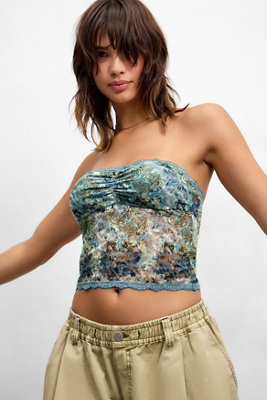 Lace Printed Bandeau Top en taille: Small - Out From Under - Modalova
