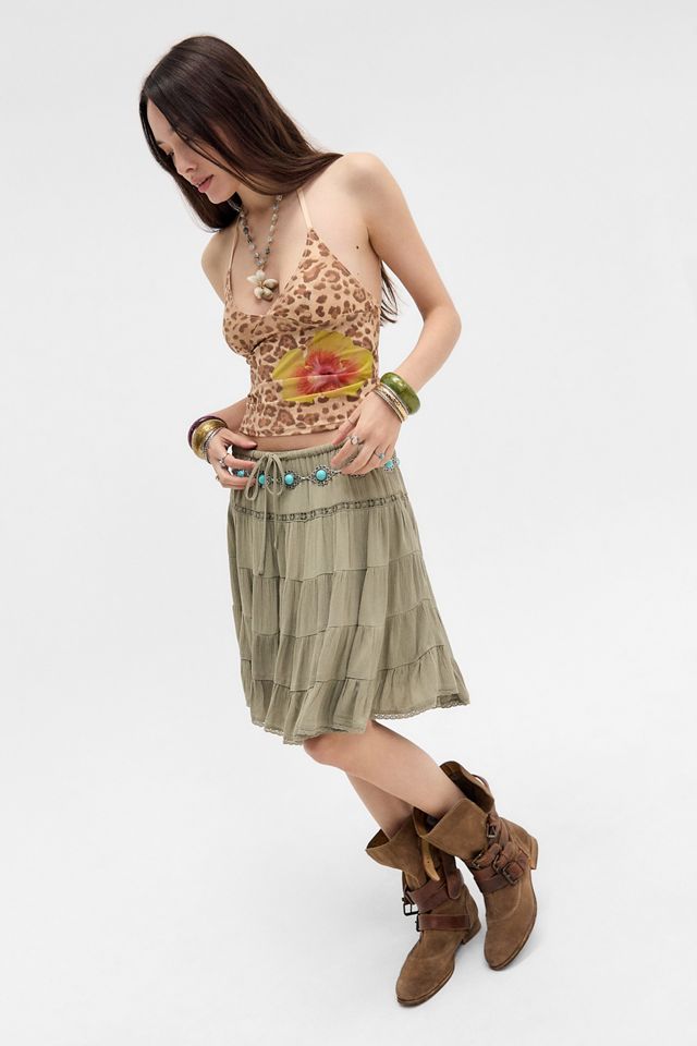 Out From Under Je T'aime Hibiscus Halter Cami #2
