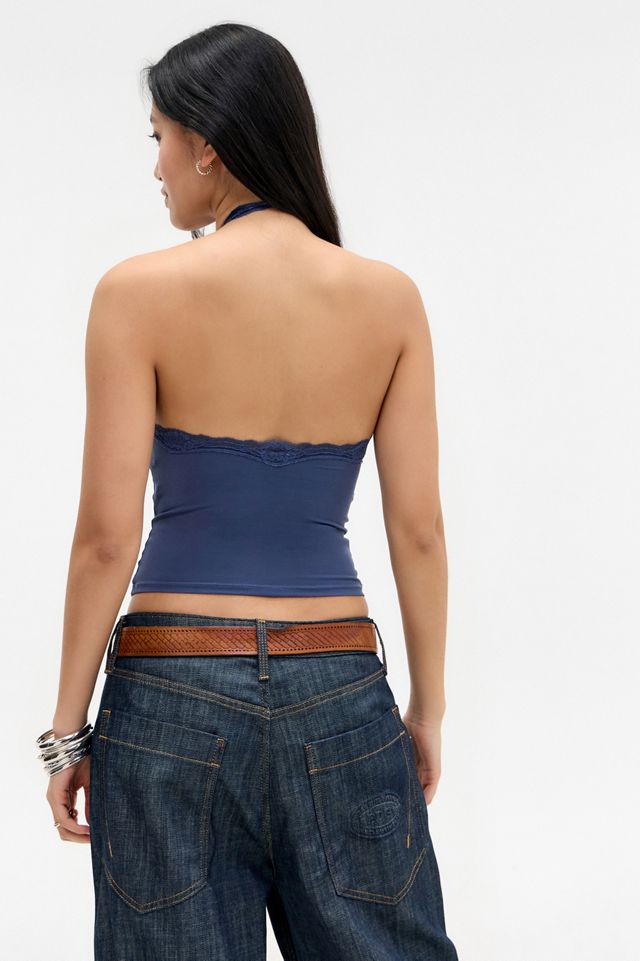 Out From Under Mesh Lace Halter Top #3
