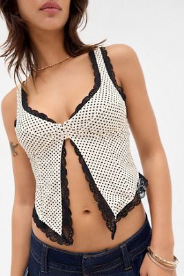 Out From Under Dolce Spot Split Front Cami