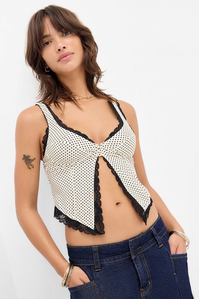 Out From Under Dolce Spot Split Front Cami #1