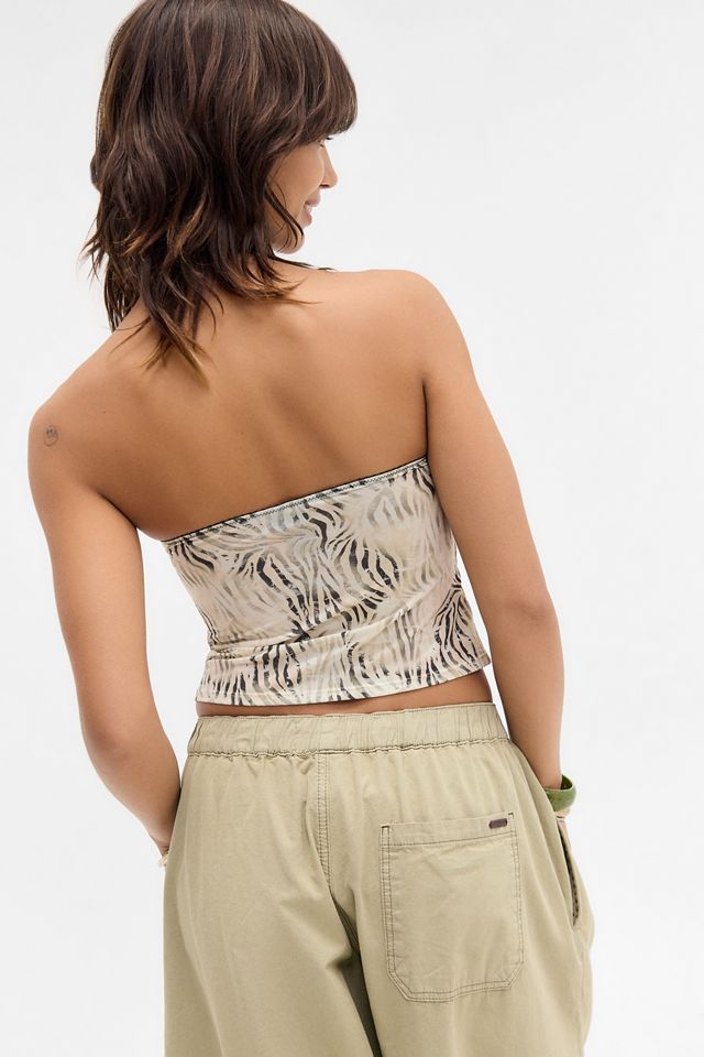 Out From Under Je T'aime Zebra Halter Top #3