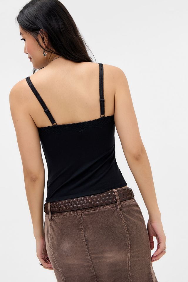Out From Under Square Neck Lace Trim Cami #3