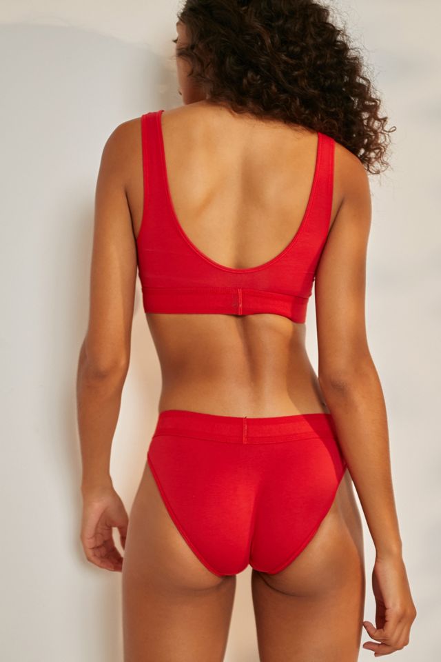 Calvin Klein Red Crop Bra Top #4
