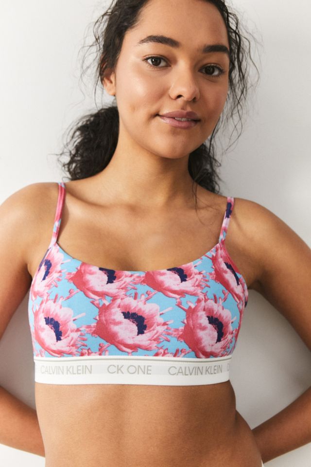 Calvin klein deals floral bralette