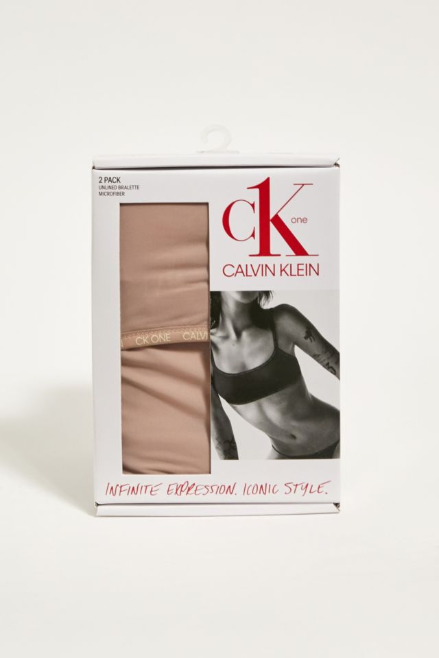 Bras Calvin Klein Unlined Bralette 2 Pack Honey Almond