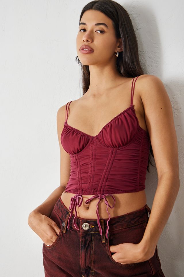 Corset Froncé en Mesh Out From Under #1