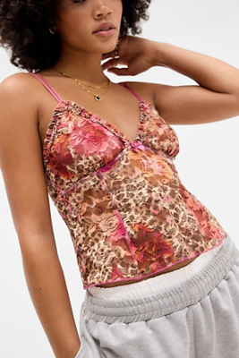 Mindy Animal Hibiscus Cami en taille: Large - Out From Under - Modalova