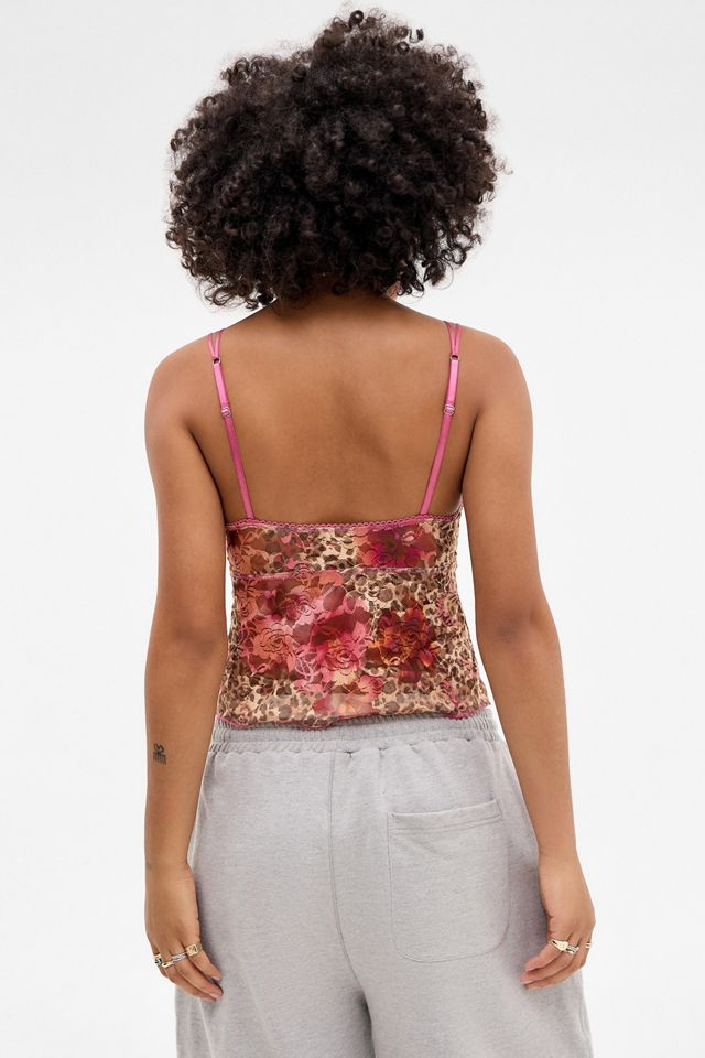 Out From Under Mindy Animal Hibiscus Cami #3