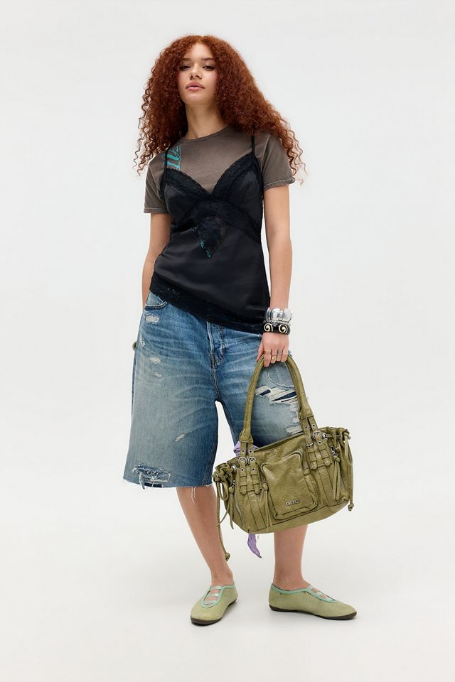 Out From Under Asymmetrisches Satin-Cami-Top #1