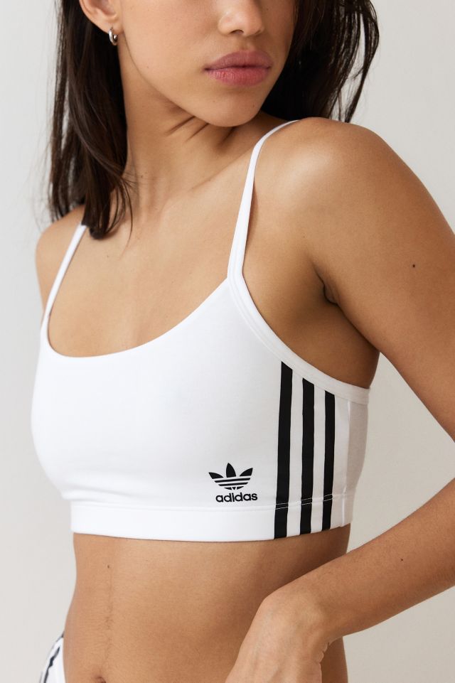 adidas 3-Stripes Bra Top - White