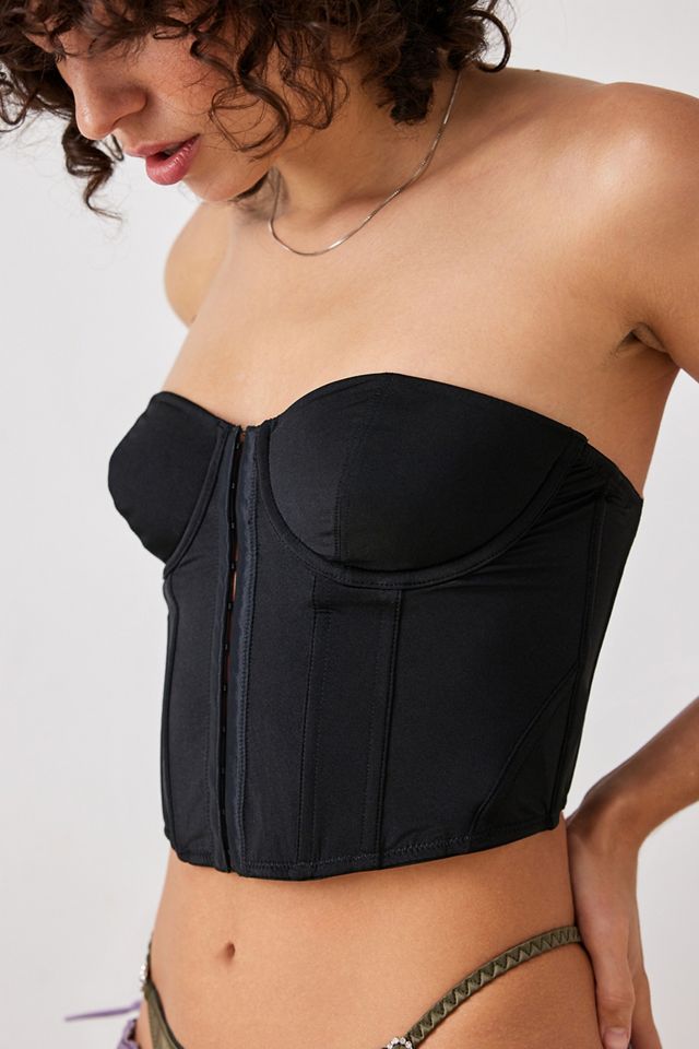 We Are We Wear Corsetto nero Sarah High Shine #2