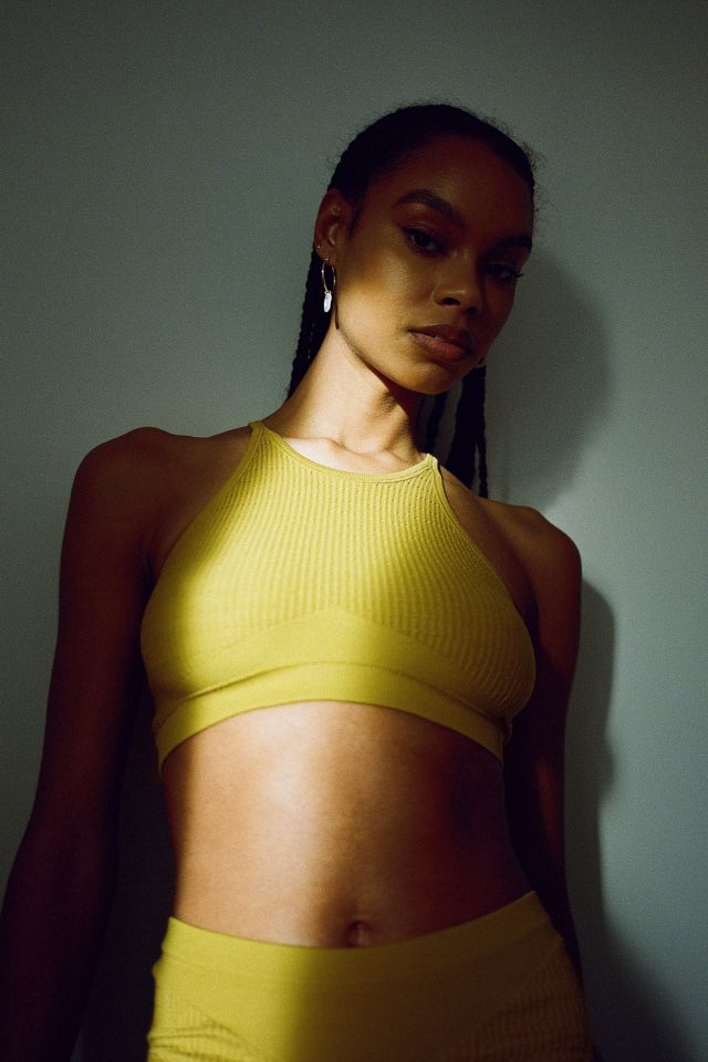 Out from Under Urban Outfitters Yellow Seamless Bralette Bra Top