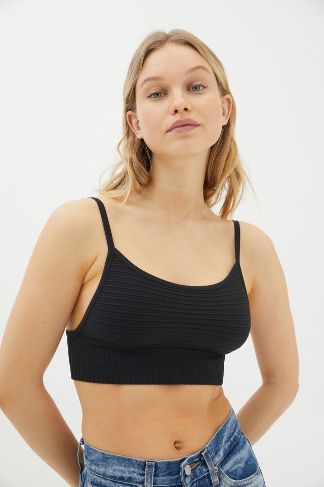 Out From Under Urban Outfitters Seamless Ribbed Lace Bralette Tank