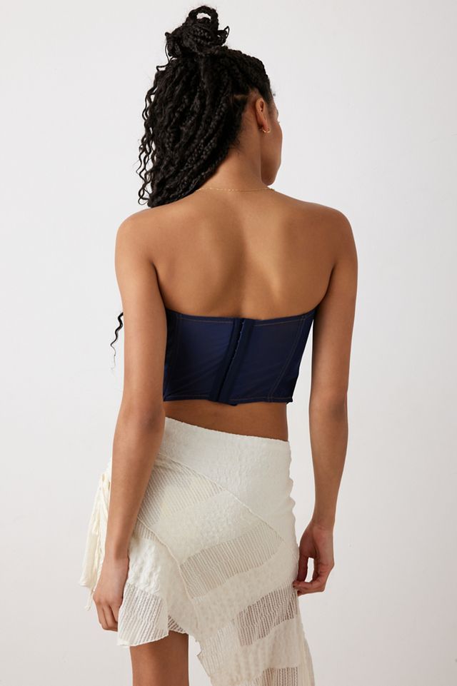 Out From Under Indigo Denim Corset  #2