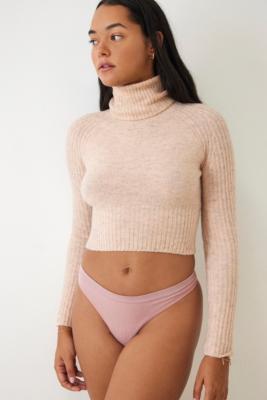 Out From Under Markie Seamless Ribbed Thong - Pink M at Urban Outfitters