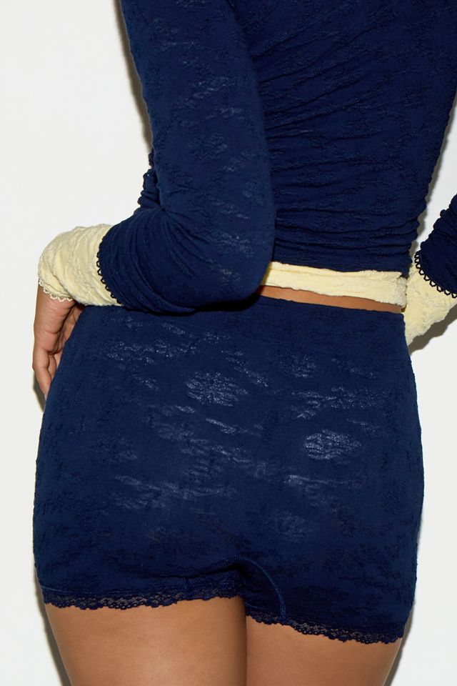 Out From Under Mini-Shorts mit Spitzenbesatz #1