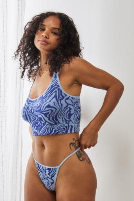 Out From Under Seamless Chloe Blue Agate G-String Thong - Blue L at Urban Outfitters