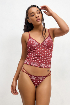 Je T'aime Tanga String Bandana en taille: Small - Out From Under - Modalova
