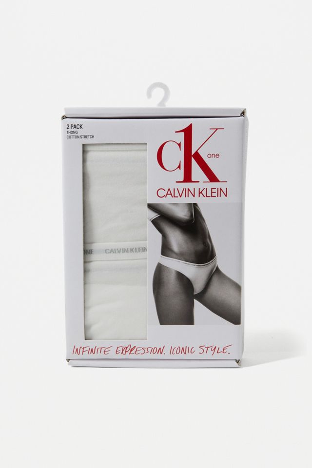 Calvin Klein – Klassicher Baumwolltanga „CK One“ im 2er-Set #3